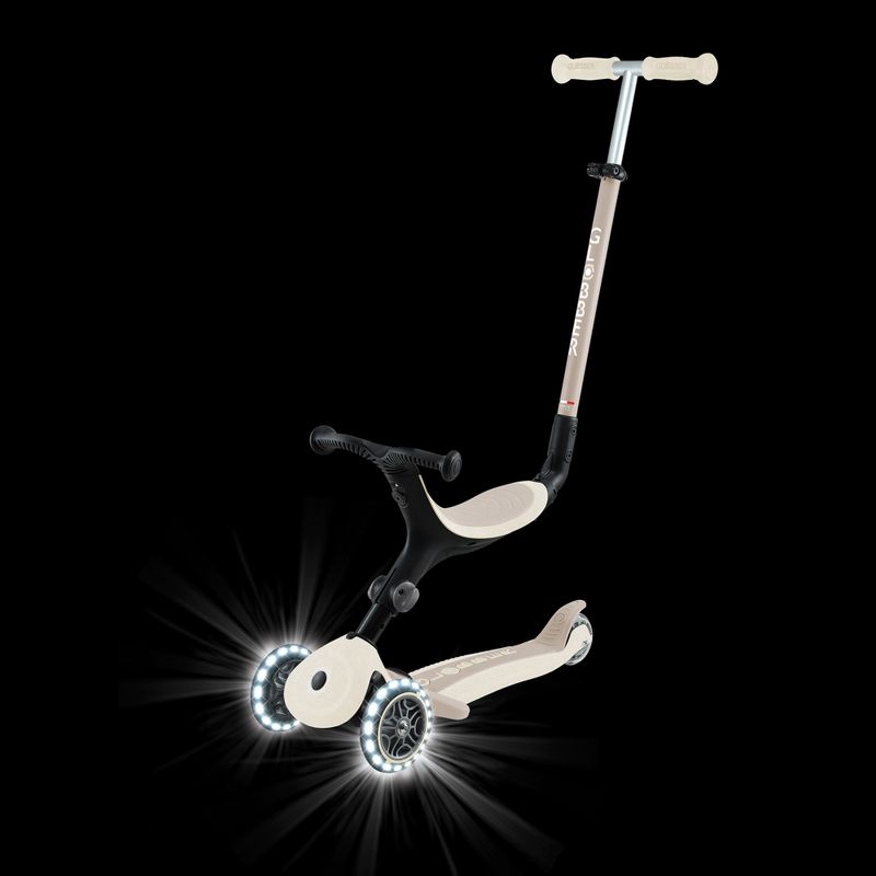 Children's three-wheeled scooter Globber Go.Up Active Ecologic Lights coconut 17