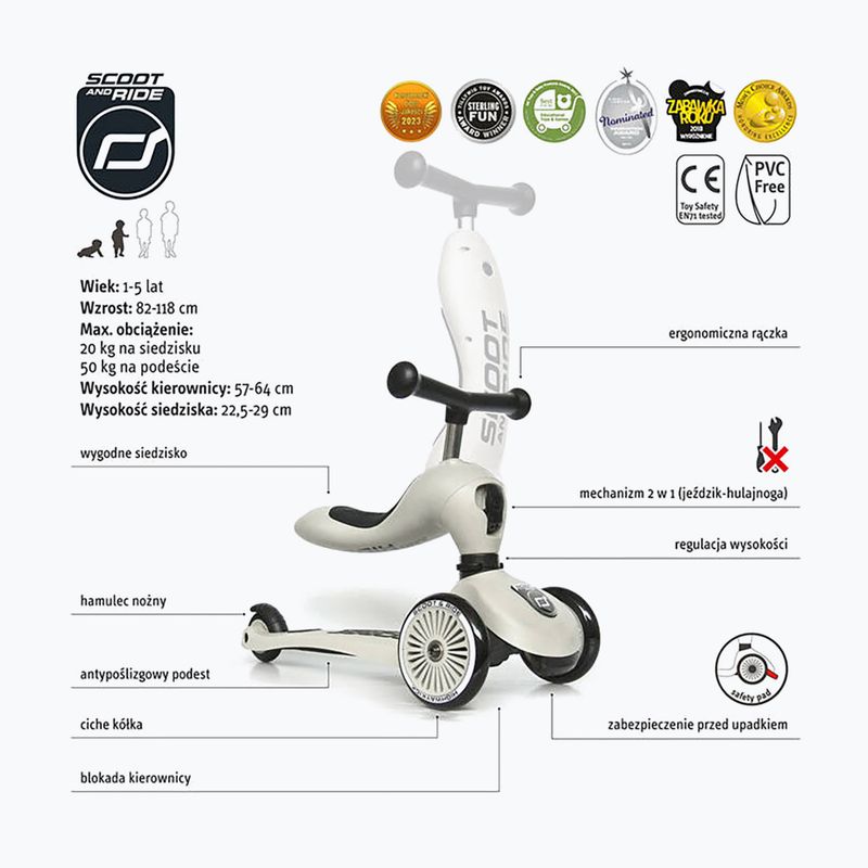 Scoot & Ride Highwaykick 1 ash children's tricycle scooter 2