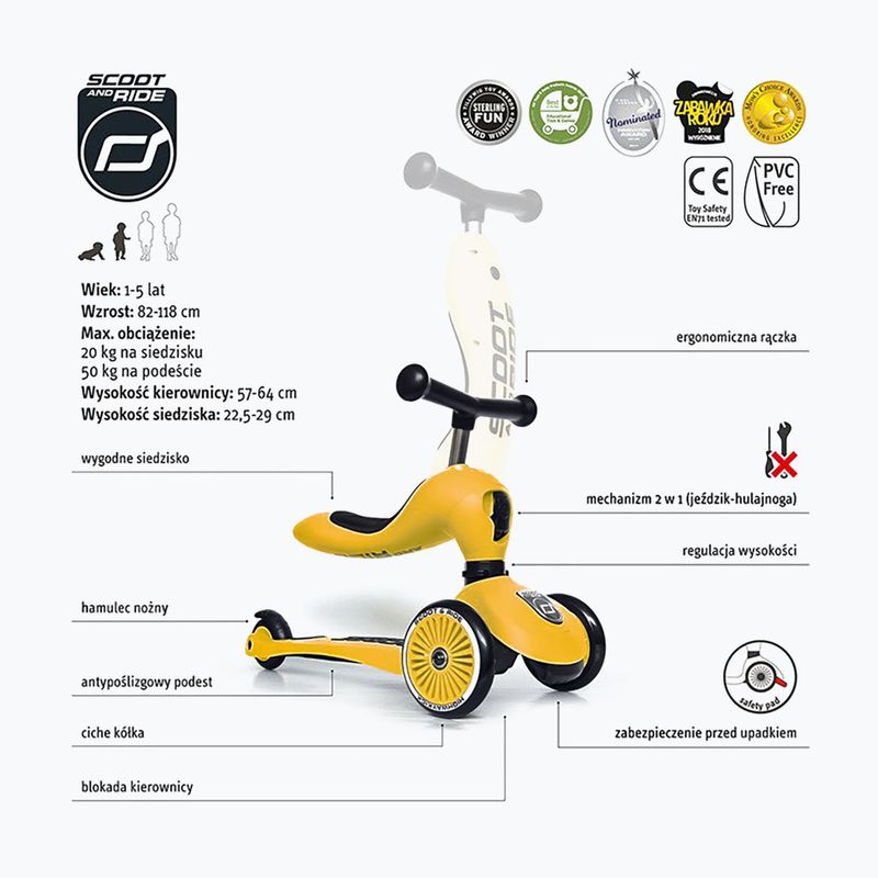 Scoot & Ride children's scooter Highwaykick 1 yellow 95030010 2