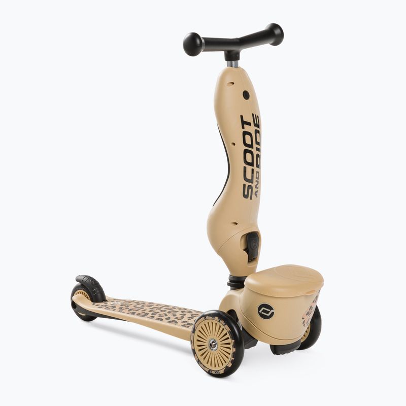 Scoot & Ride Highwaykick 1 Lifestyle 2in1 leopard children's scooter