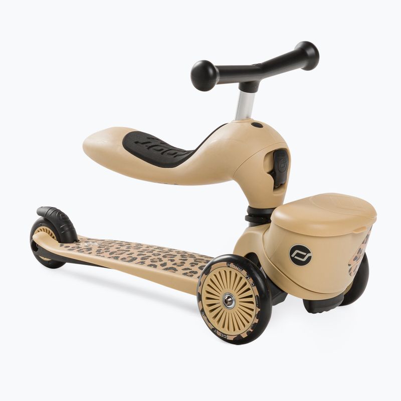 Scoot & Ride Highwaykick 1 Lifestyle 2in1 leopard children's scooter 3