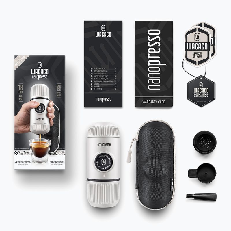 Wacaco Nanopresso portable coffee machine 80 ml + chill white case 2