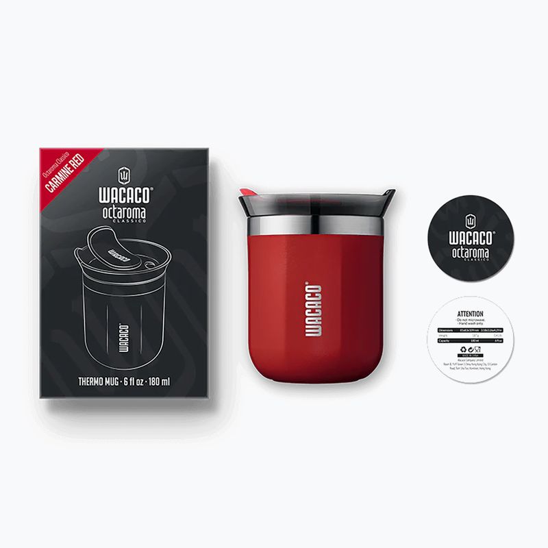 WACACO Octaroma Classico thermal mug 180 ml carmine red 3