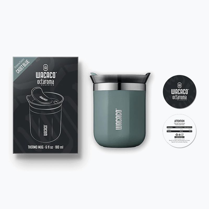 WACACO Octaroma Classico thermal mug 180 ml cadet blue 3
