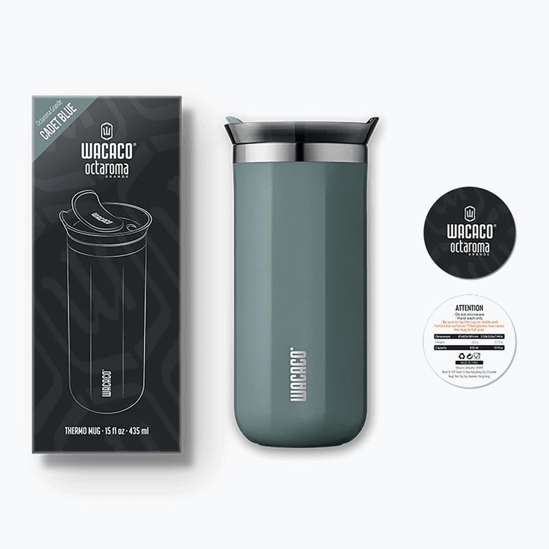 WACACO Octaroma Grande thermal mug 435 ml cadet blue 2
