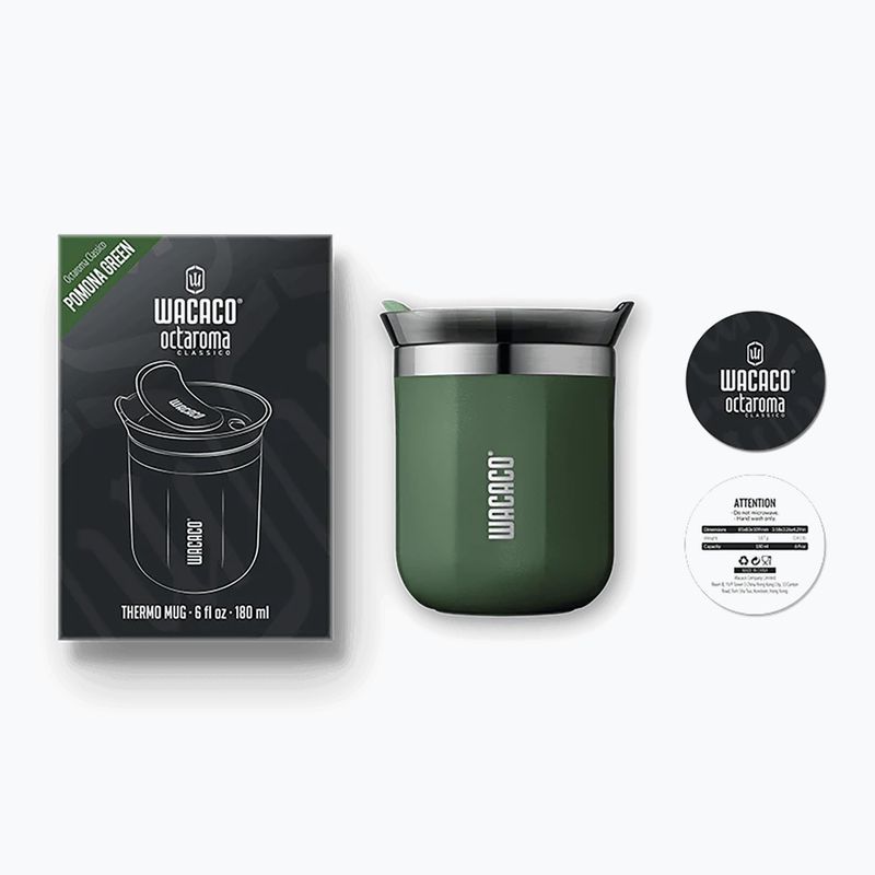 WACACO Octaroma Classico thermal mug 180 ml pomona green 2