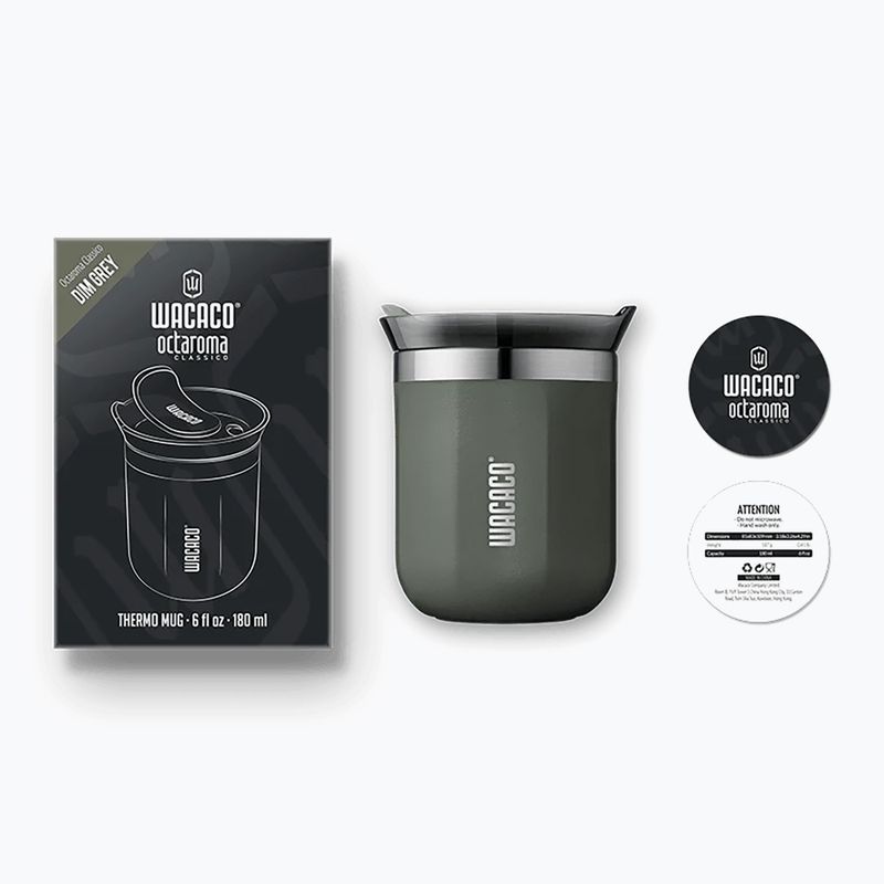 WACACO Octaroma Classico thermal mug 180 ml dim grey 3