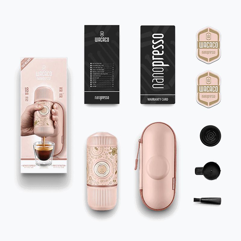 Wacaco Nanopresso Dark Souls portable coffee machine 80 ml pink 2