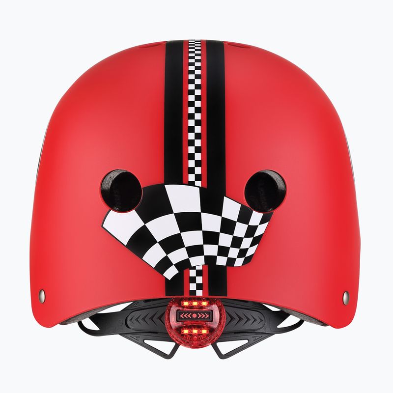 Children's helmet Globber Elite Lights new red racing 4