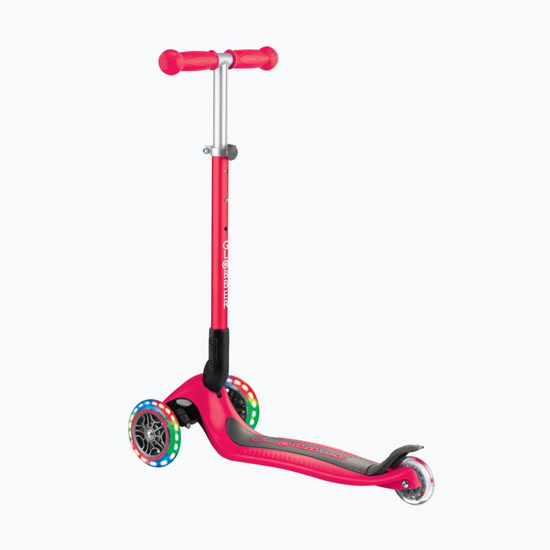 Globber Primo Foldable Lights red children's tricycle scooter 3