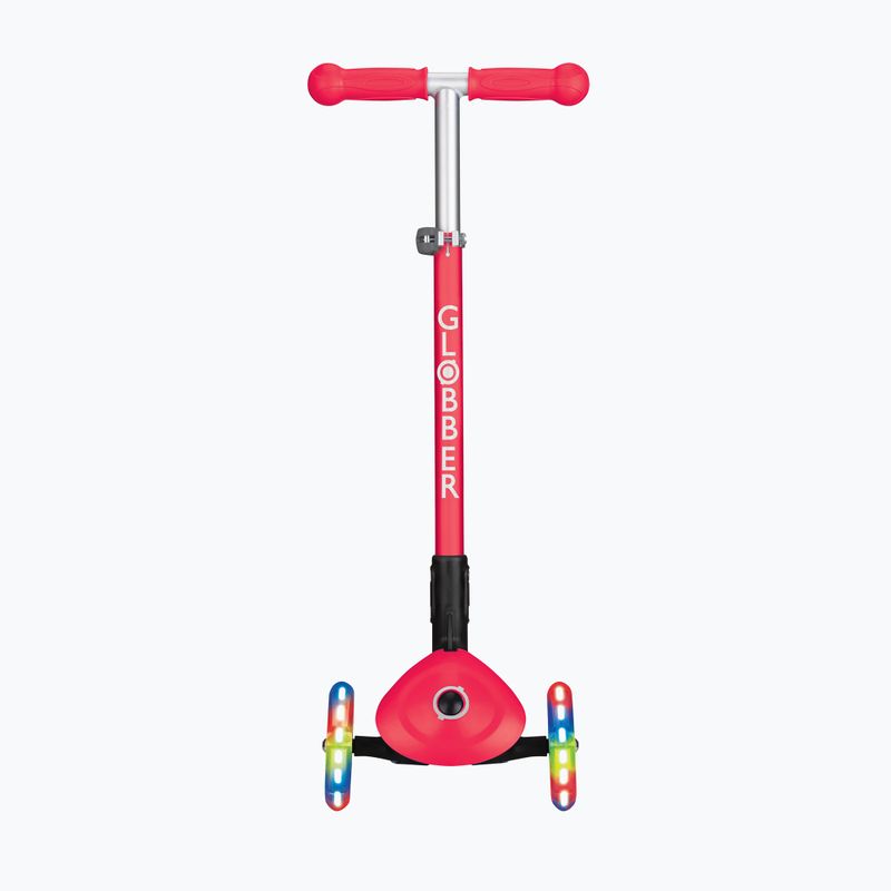 Globber Primo Foldable Lights red children's tricycle scooter 4