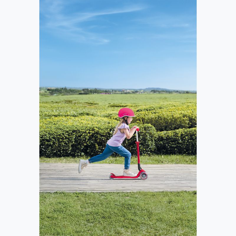 Globber Primo Foldable Lights red children's tricycle scooter 10