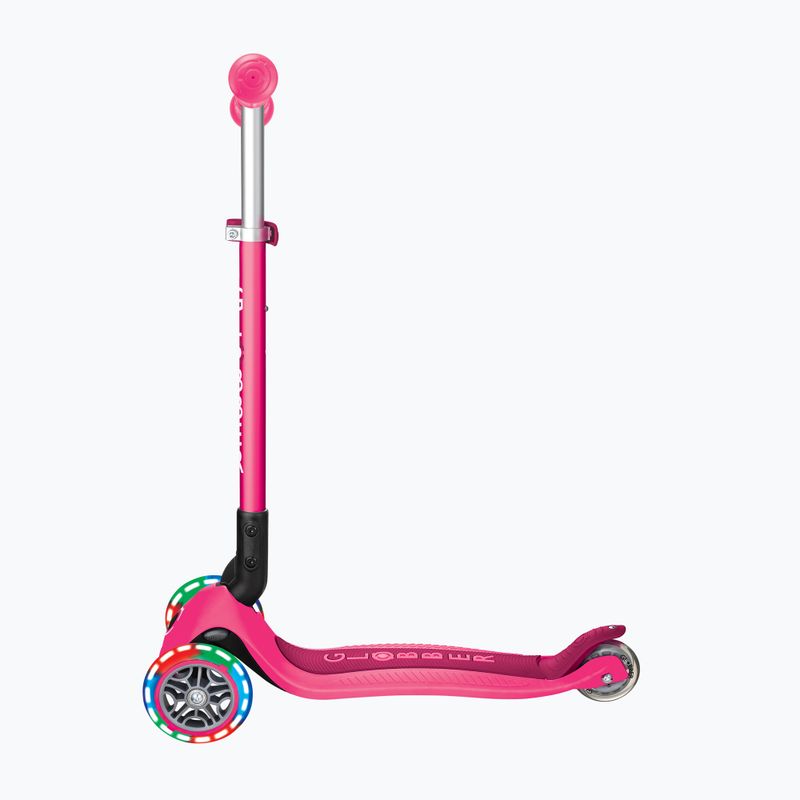 Children's three-wheeled scooter Globber Primo Foldable Lights fuchsia 2