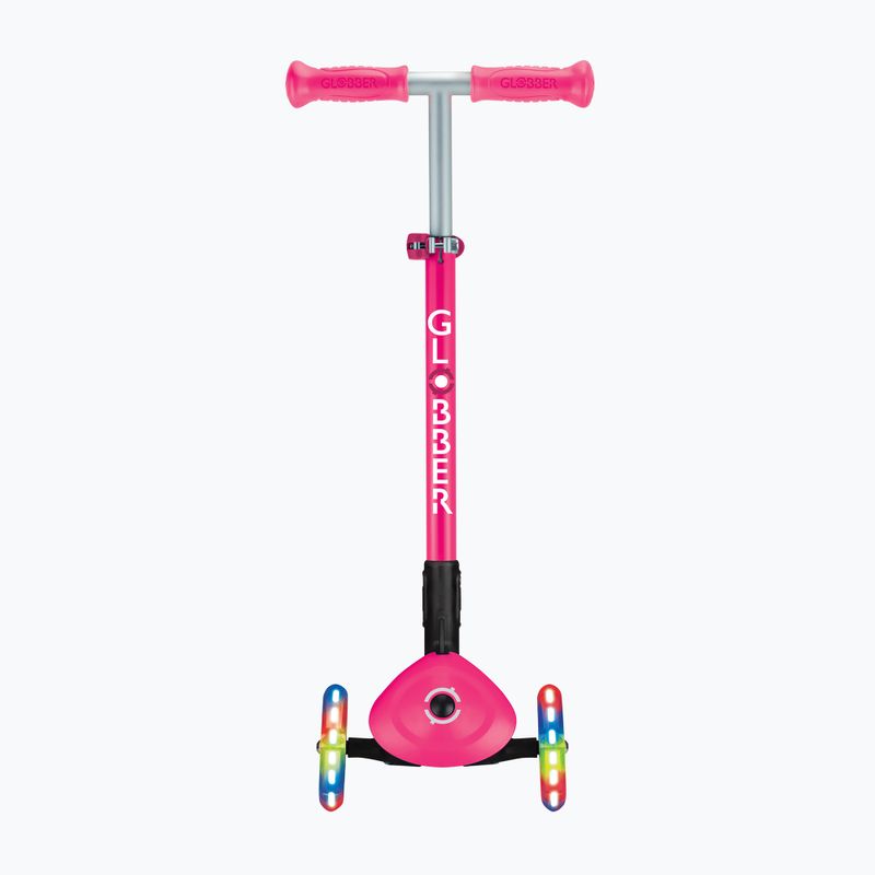 Children's three-wheeled scooter Globber Primo Foldable Lights fuchsia 4