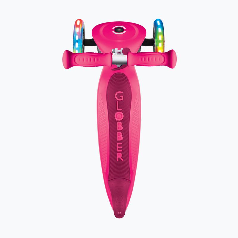 Children's three-wheeled scooter Globber Primo Foldable Lights fuchsia 9