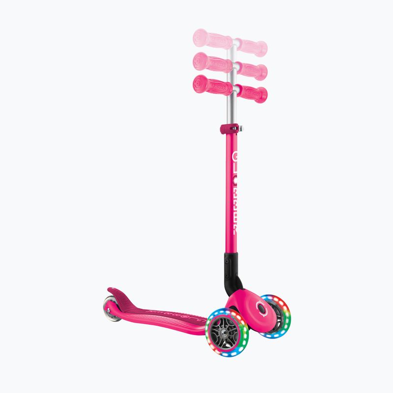 Children's three-wheeled scooter Globber Primo Foldable Lights fuchsia 10