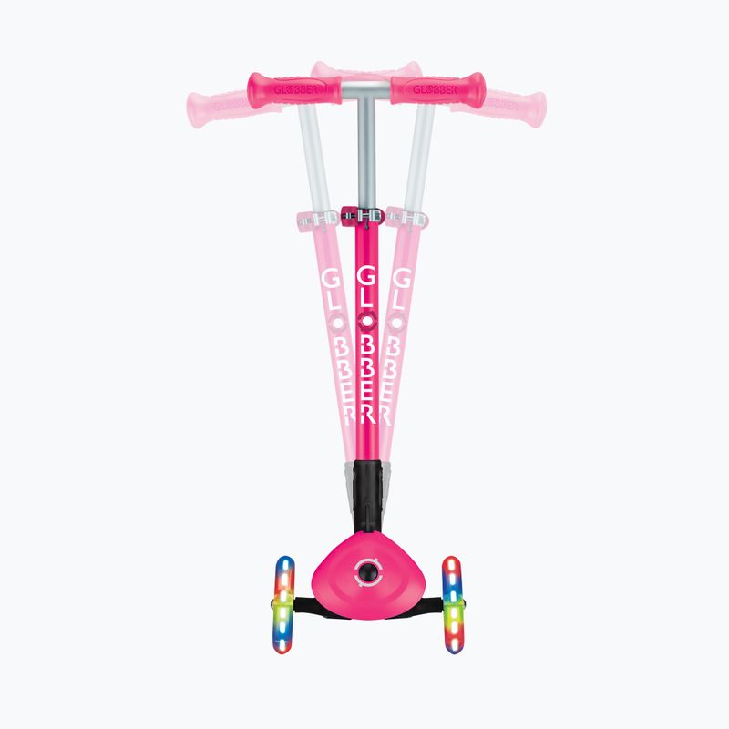Children's three-wheeled scooter Globber Primo Foldable Lights fuchsia 11