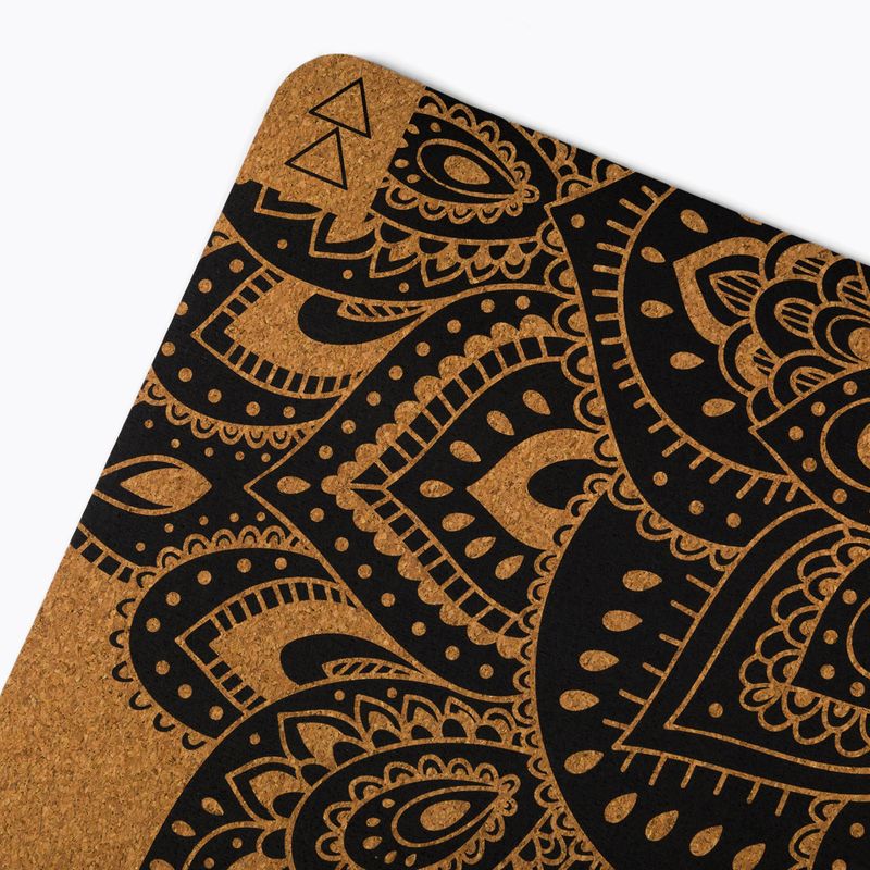 Yoga Design Lab Cork 3.5 mm brown Mandala Black yoga mat 5