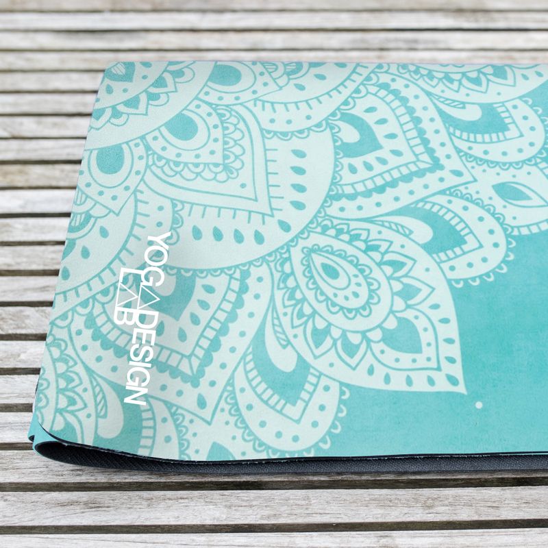 Yoga Design Lab Combo Yoga travel mat 1.5 mm blue Mandala Turquoise 12