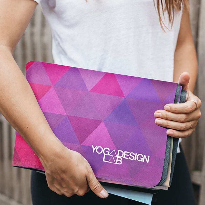 Yoga Design Lab Combo Yoga travel mat 1.5 mm pink Tribeca Sand 9