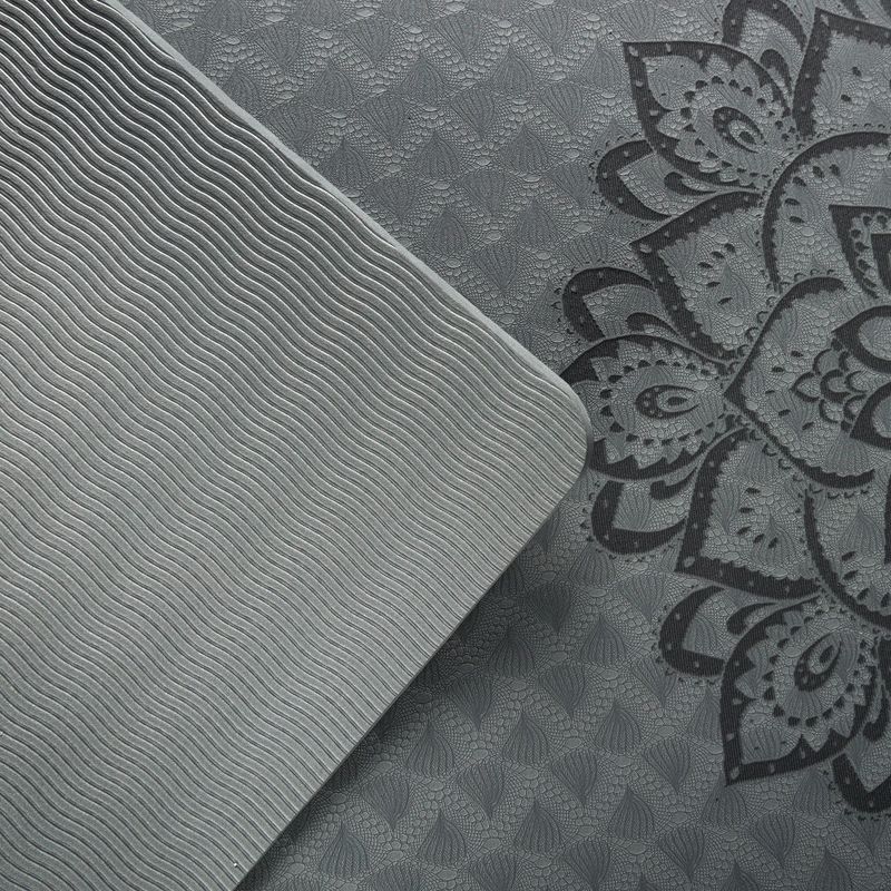 Yoga Design Lab Flow Pure 6 mm green Mandala Charcoal yoga mat 4