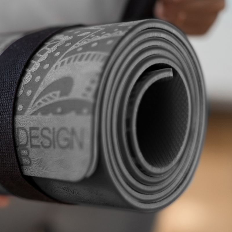 Yoga Design Lab Flow Pure 6 mm green Mandala Charcoal yoga mat 9