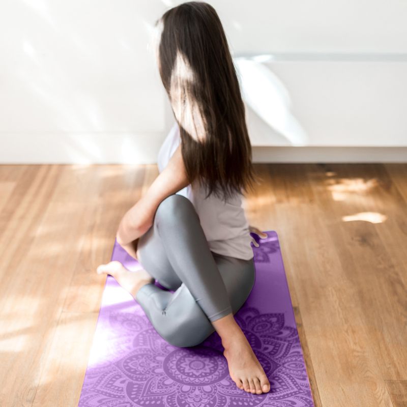 Yoga Design Lab Flow Pure 6 mm purple Mandala Lavender yoga mat 5