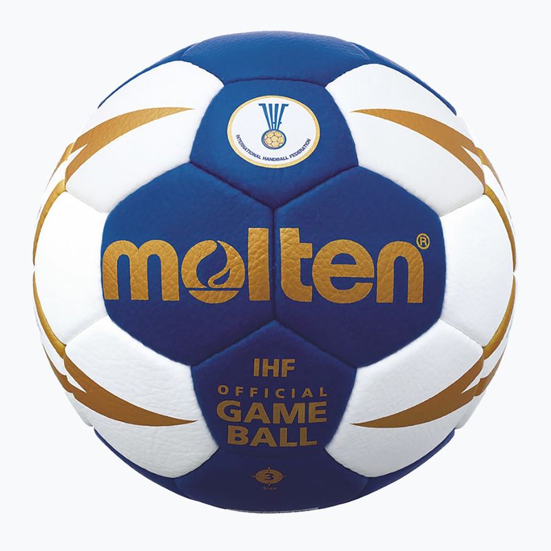 Molten handball H3X5001-BW IHF blue/white size 3