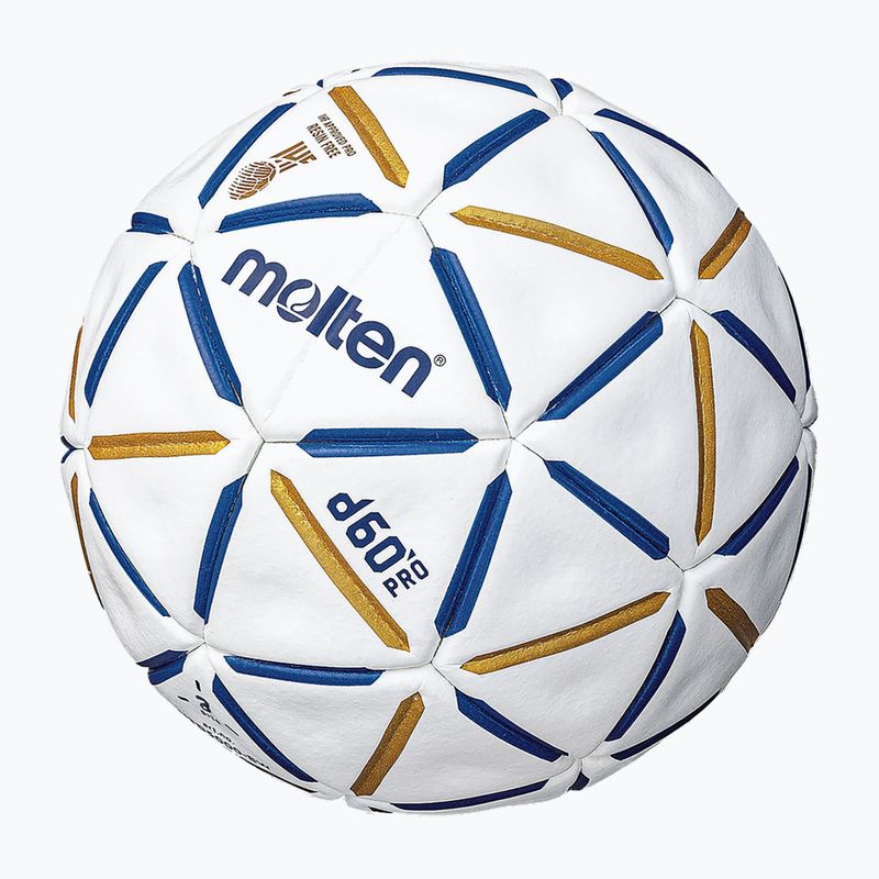 Molten handball H3D4000-BW d60 PRO IHF blue/white size 3 2