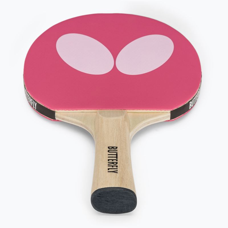 Table tennis racket Butterfly Logo pink 2