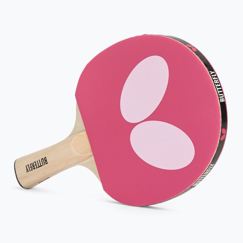 Table tennis racket Butterfly Logo pink 3
