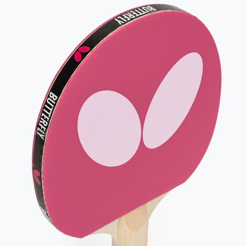 Table tennis racket Butterfly Logo pink 6