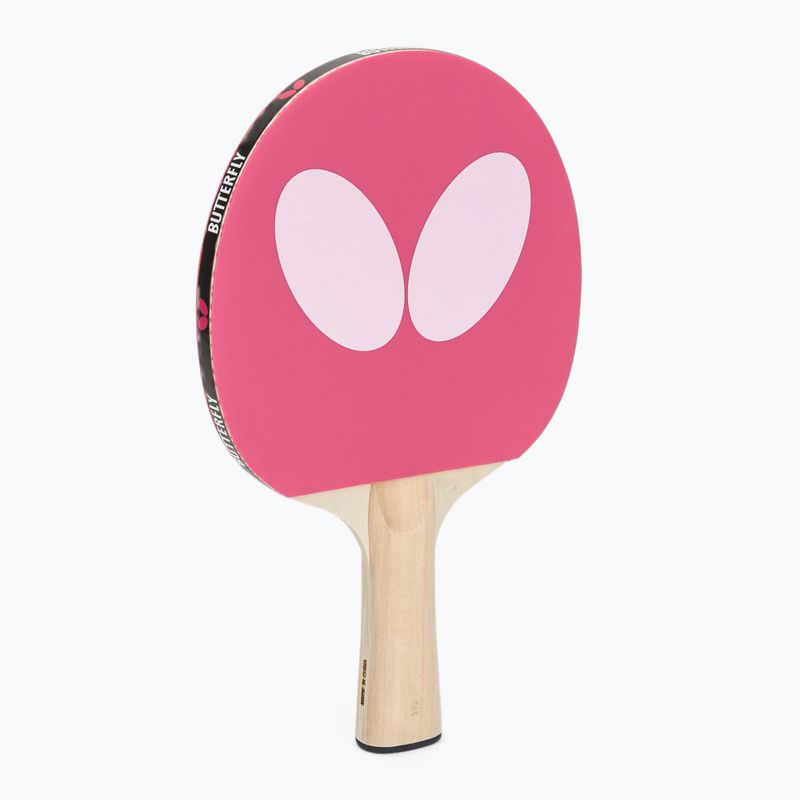 Table tennis racket Butterfly Logo pink 7