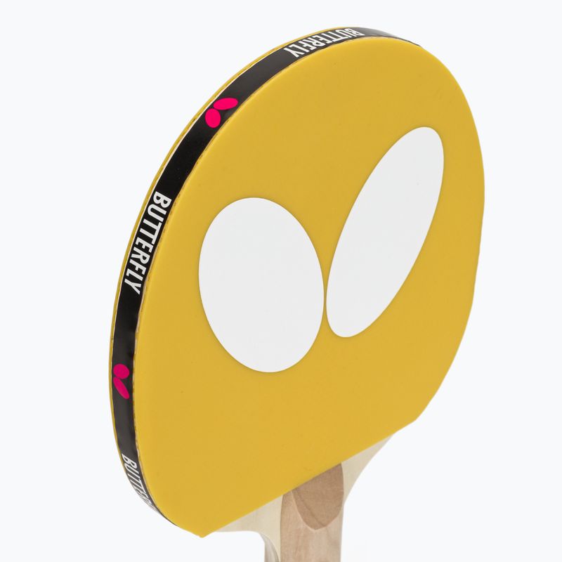 Table tennis racket Butterfly Logo yellow 6