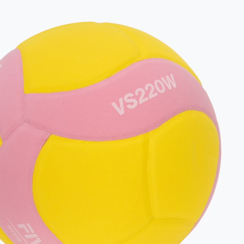 Volleyball Mikasa VS220W yellow/pink 3
