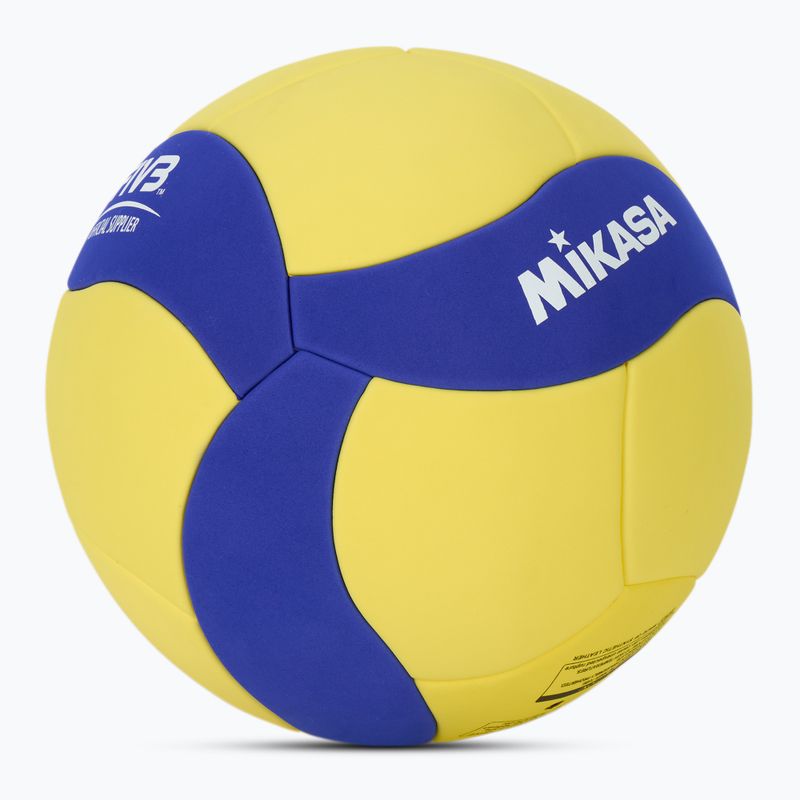Volleyball Mikasa VS123W yellow/blue size 5 2