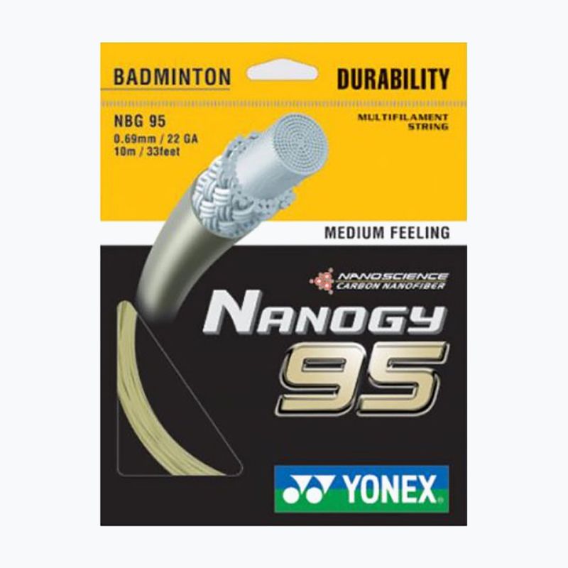 Badminton string YONEX NBG 95 Set 10 m gold