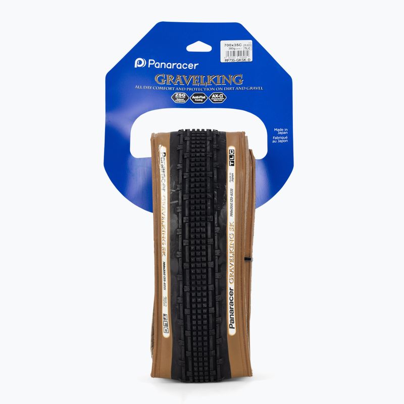 Bicycle tyre Panaracer GravelKing SK 700 x 43'' black/brown 2