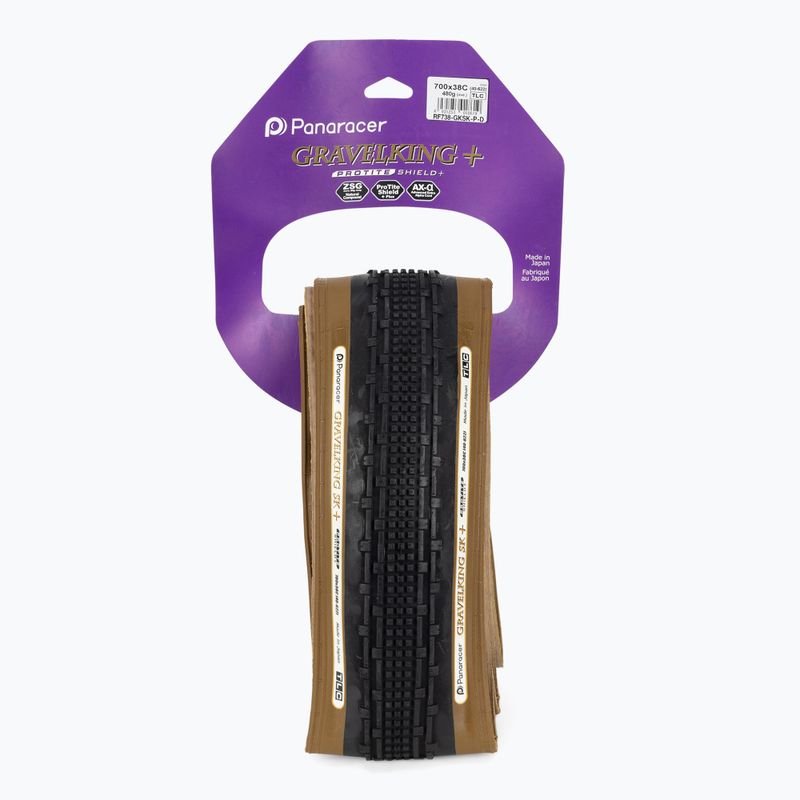 Bicycle tyre Panaracer GravelKing SK+ 700 x 35'' black/brown 2
