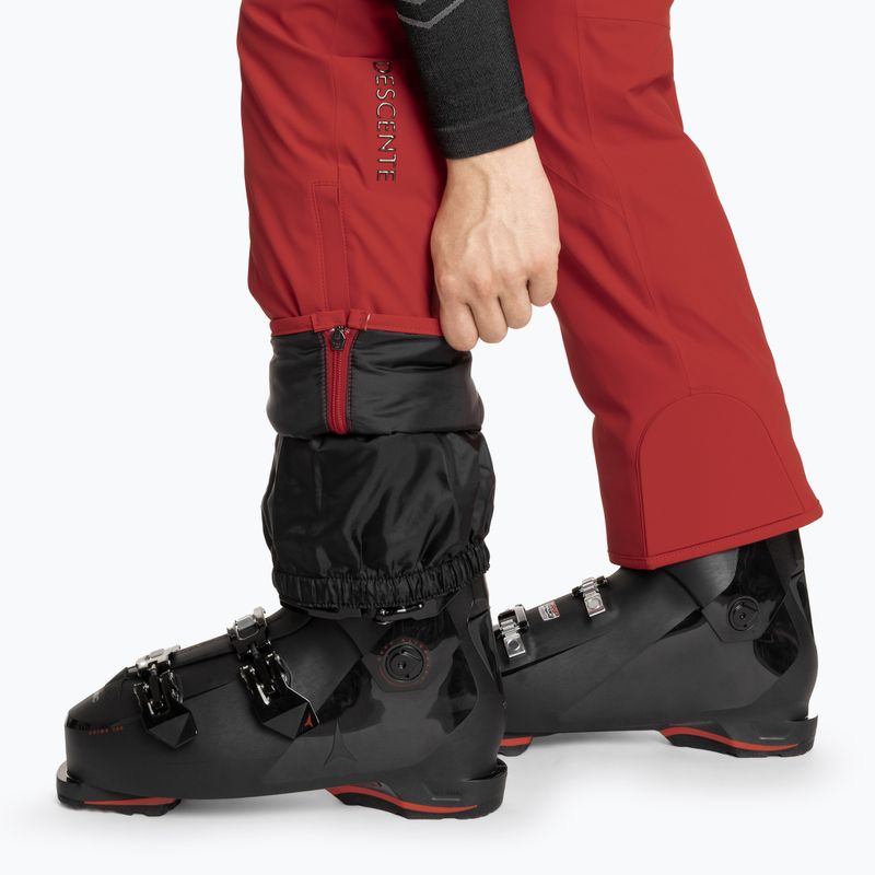 Men's ski trousers Descente Swiss electric red 8
