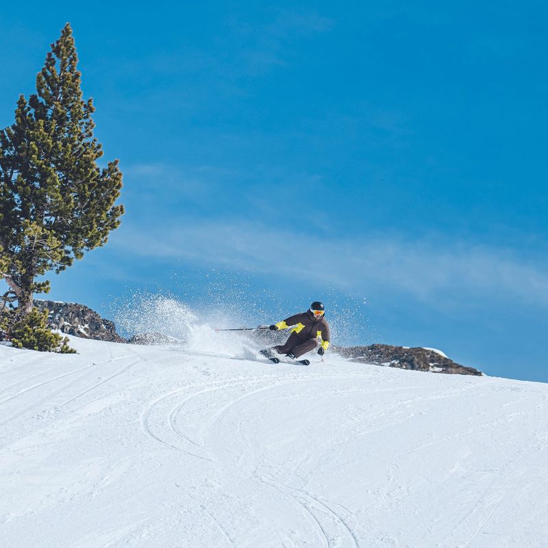 Men's Descente Hybrid Rip Down ski jacket giant yellow 16