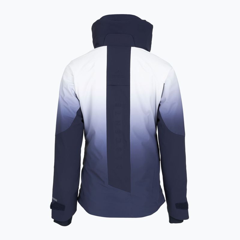 Women's ski jacket Descente Swiss Insulated dark night/white 9