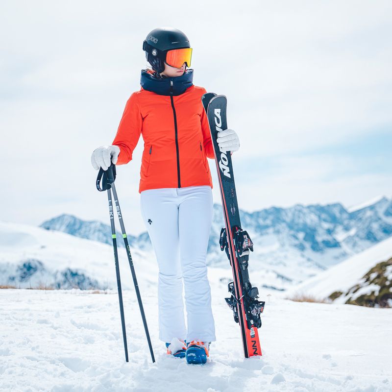 Women's ski jacket Descente Janie mandarin orange 2