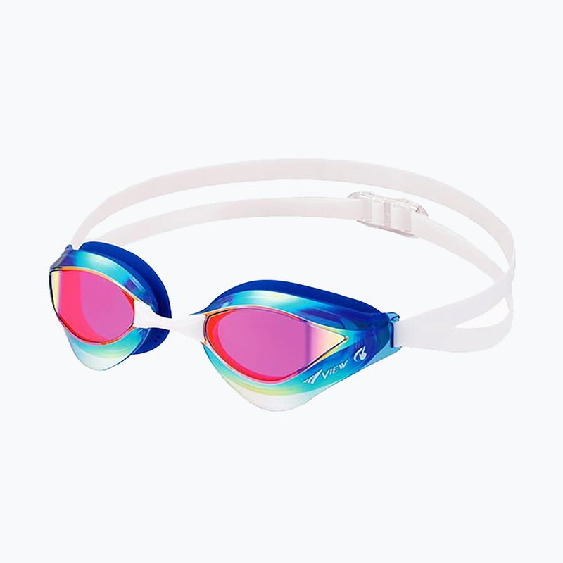 SWEEP Viev Orca mirrored swimming goggles white