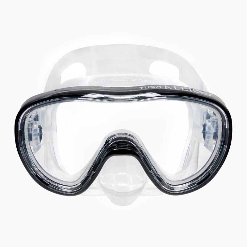 TUSA Kleio Ii Diving Mask Black and Clear M-111 2