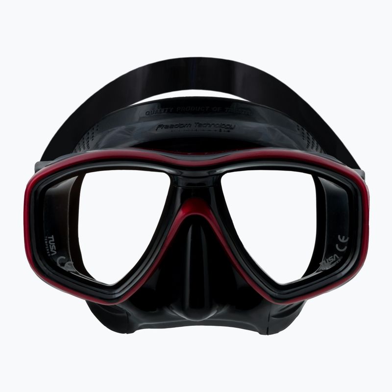 TUSA Ceos Diving Mask Black-Red M-212 2