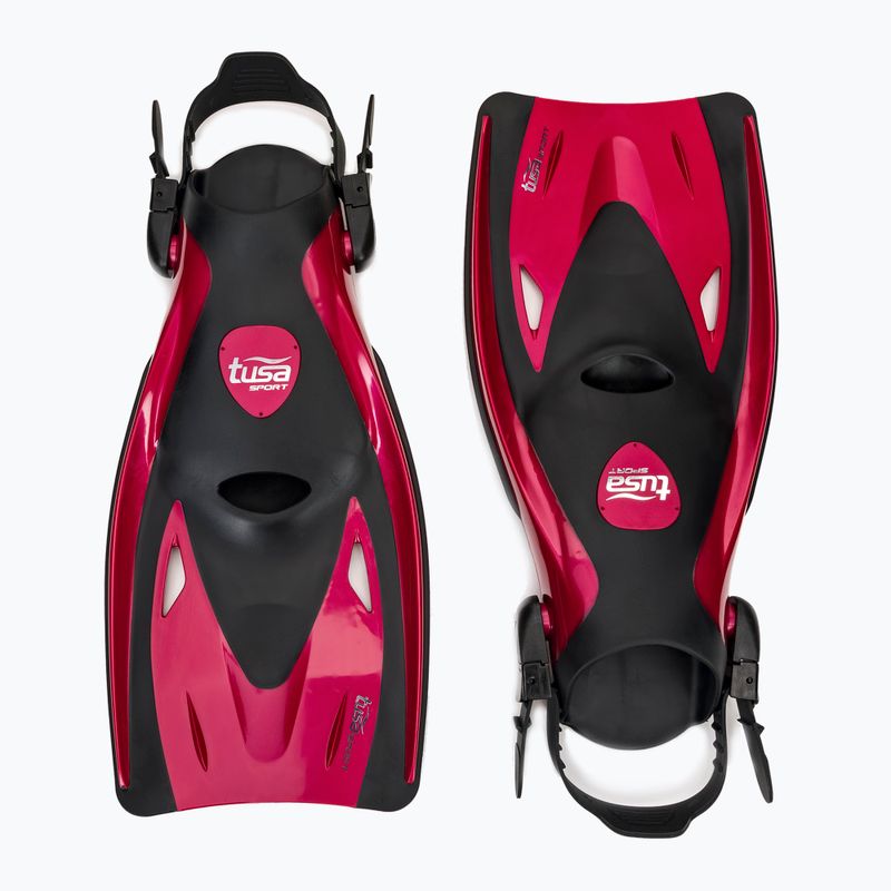 TUSA Visio Tri-Ex diving set red UP-3521QB MDR 3