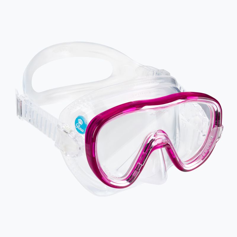 TUSA Tina Fd Diving Mask Pink and Clear M-1002