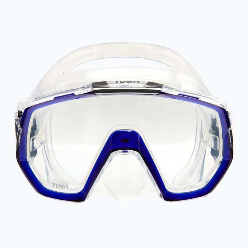 TUSA Freedom Elite navy blue and clear diving mask M-1003 2