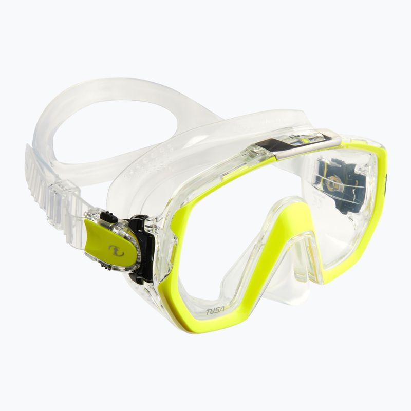 TUSA Freedom Elite yellow-coloured diving mask M-1003